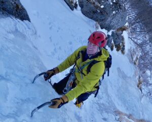 Phil ice climbing in Norway
